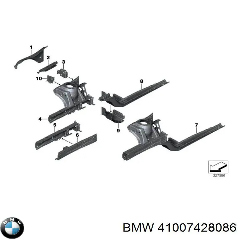 41007428086 BMW Модуль управління (ЕБУ) відкриття кришки багажника/дверей 3-х (5-х)