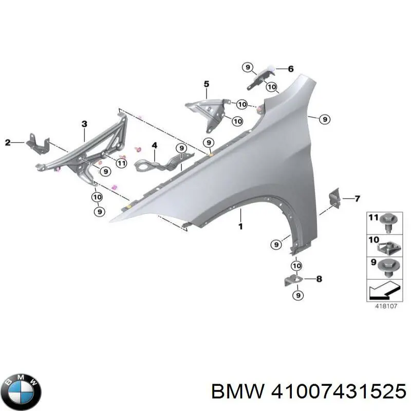  41007431525 BMW