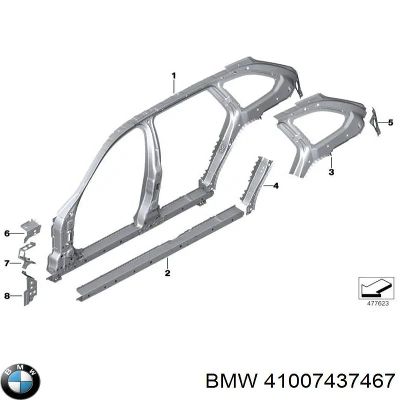  BMW 41007437467 ціна, від 586.62 USD
