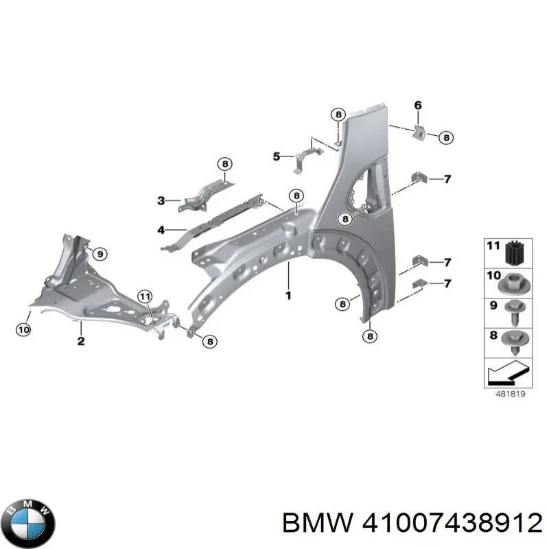  BMW 41007438912 ціна, від 34.01 USD