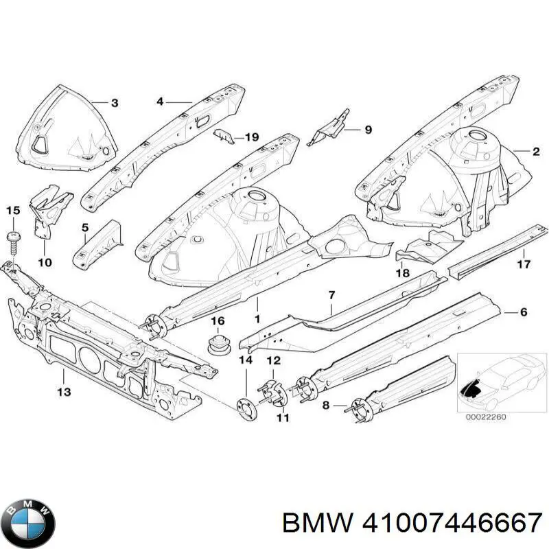 Купити 41007446667 BMW 