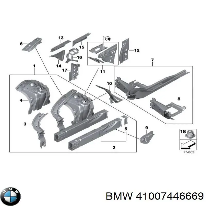  BMW 41007446669 ціна, від 178.94 USD