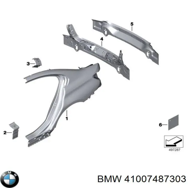 41007487303 BMW Перегородка