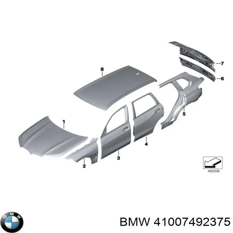 Капот на BMW X6 G06, F96