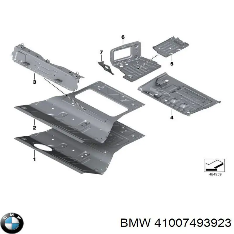 Ніша запасного колеса BMW 41007493923 ціна, від 354.72 USD