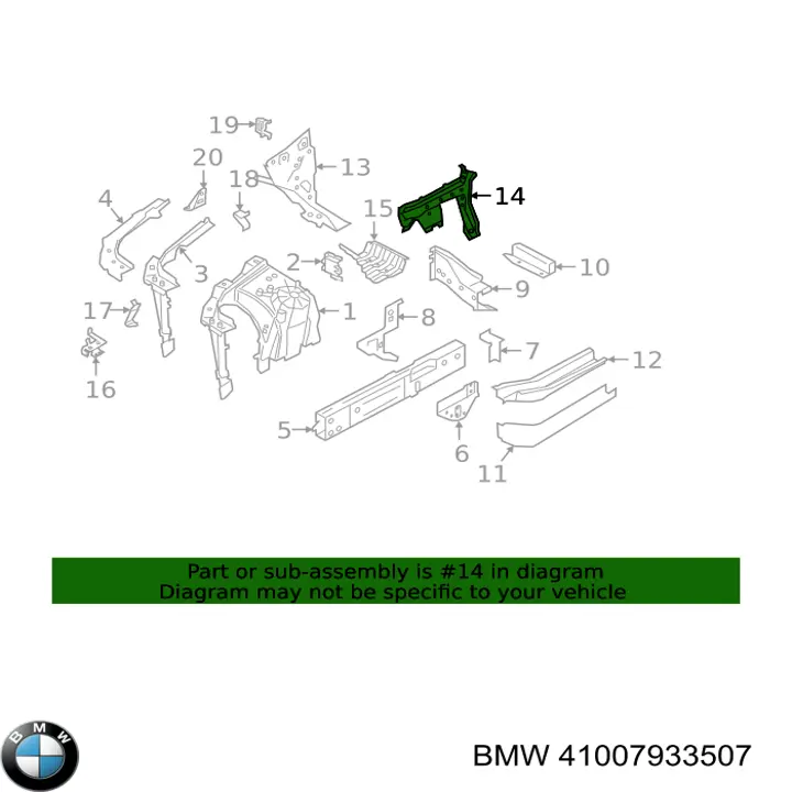  41007933507 BMW