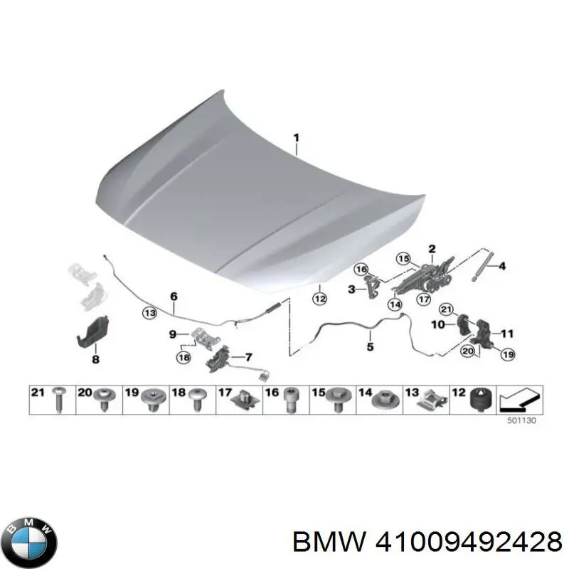 Купити 41009492428 BMW Капот