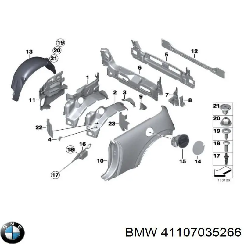  BMW 41107035266 ціна, від 14.81 USD