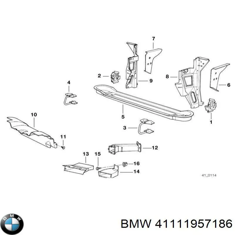 Телевізор нижній BMW 41111957186 ціна, від 33.11 USD