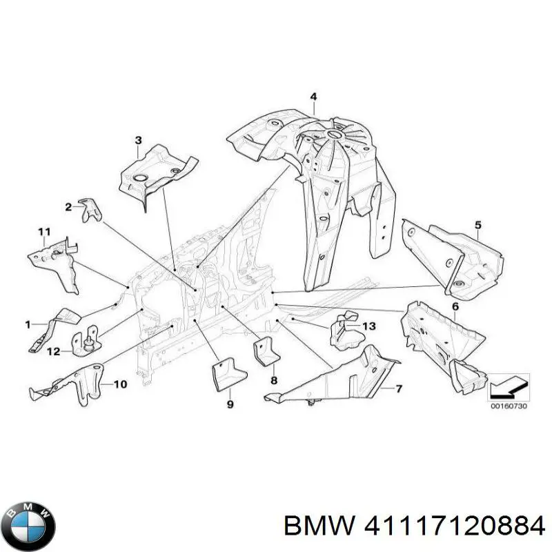  BMW 41117120884 ціна, від 119.06 USD