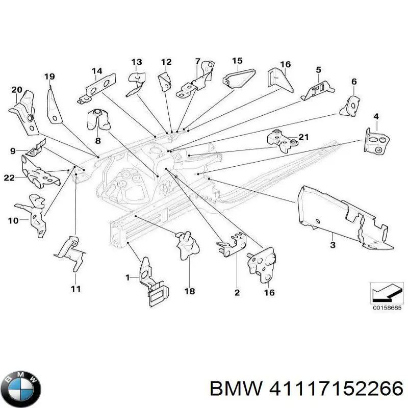  BMW 41117152266 ціна, від 266.72 USD