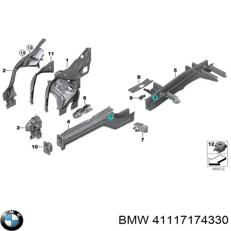  BMW 41117174330 ціна, від 374.07 USD