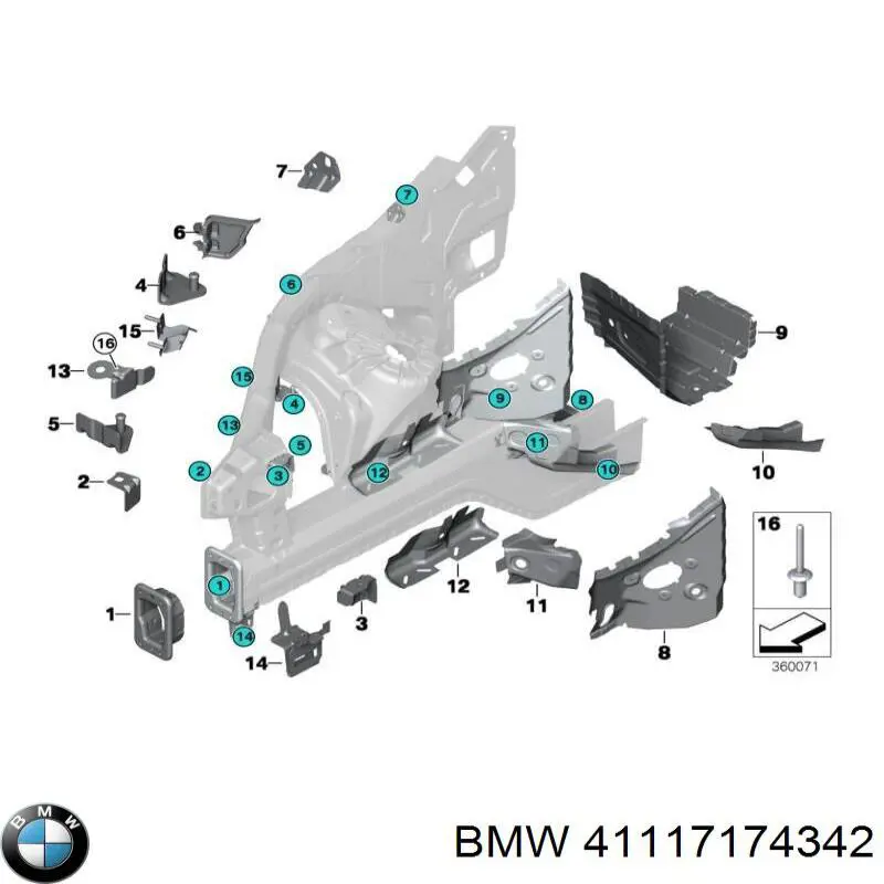 41117174342 BMW 