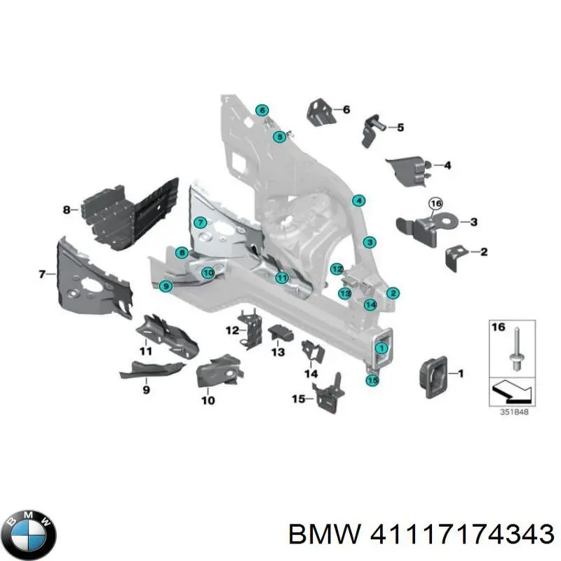41117174343 BMW 