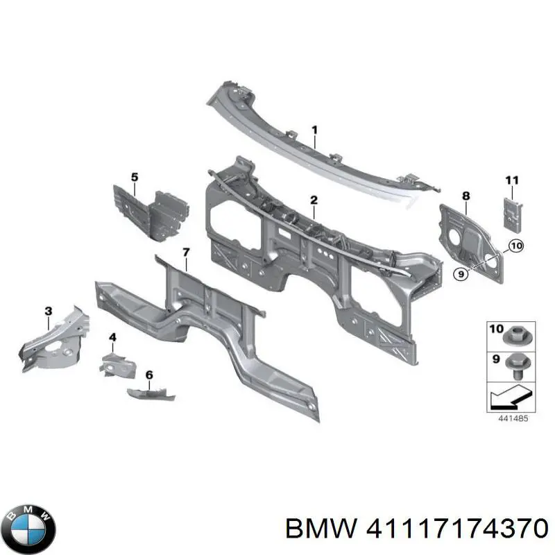 Телевізор верхній BMW 41117174370 ціна, від 160.22 USD