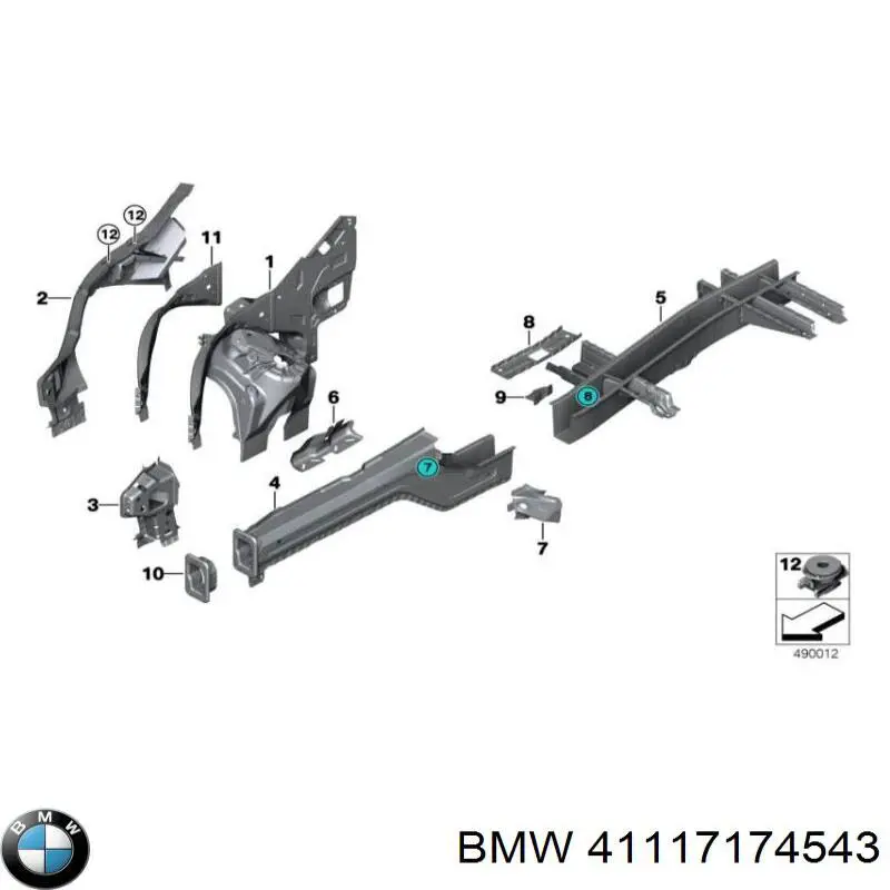 Купити 41117174543 BMW 