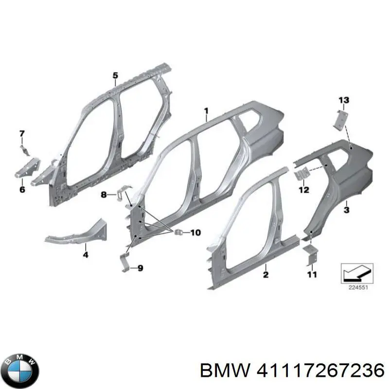 41117267236 BMW 