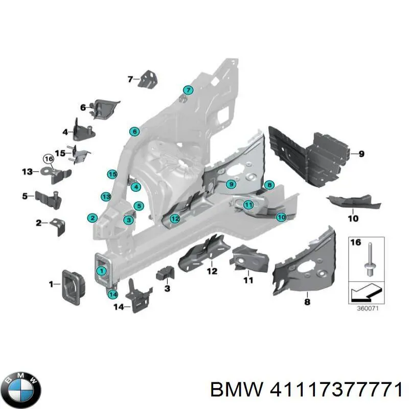  BMW 41117377771 ціна, від 178.02 USD