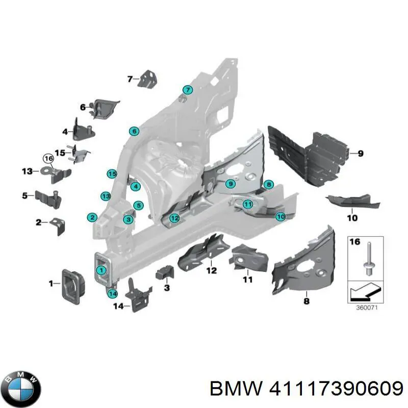 41117390609 BMW 