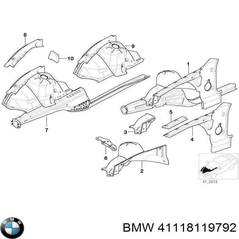  BMW 41118119792 ціна, від 461.88 USD