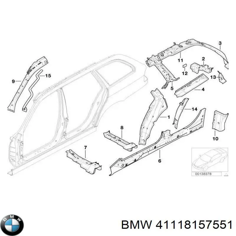  BMW 41118157551 ціна, від 183.55 USD