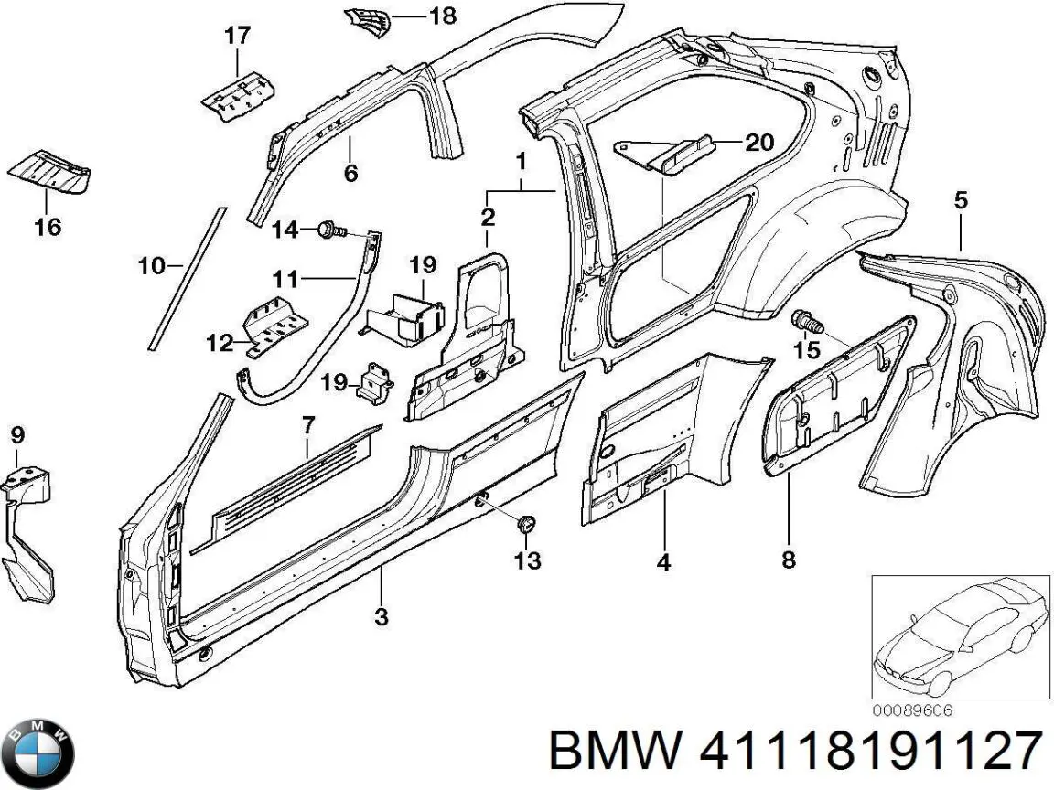 Купити 41118191127 BMW 