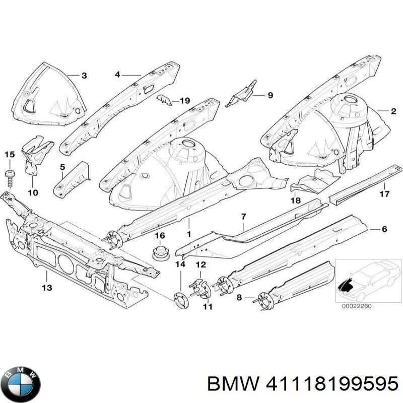  BMW 41118199595 ціна, від 98.34 USD