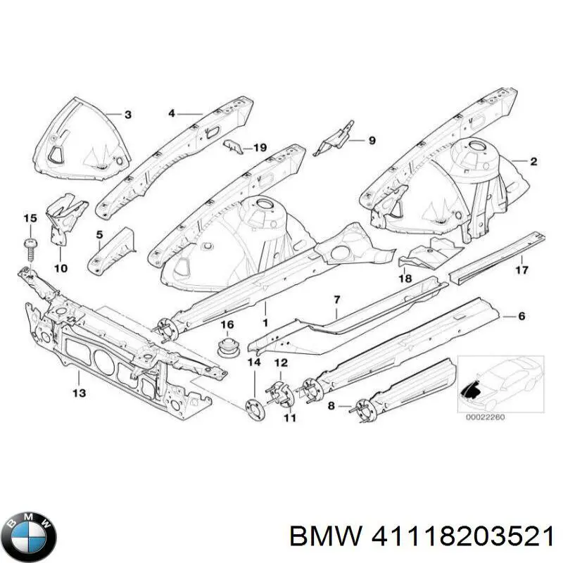  BMW 41118203521 ціна, від 51.38 USD
