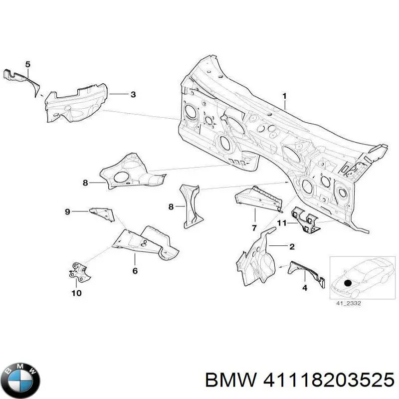 Купити 41118203525 BMW 
