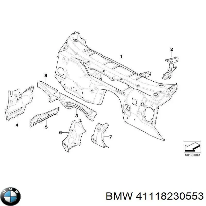  BMW 41118230553 ціна, від 108.84 USD