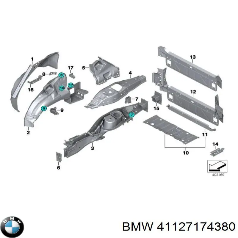 41127174380 BMW 