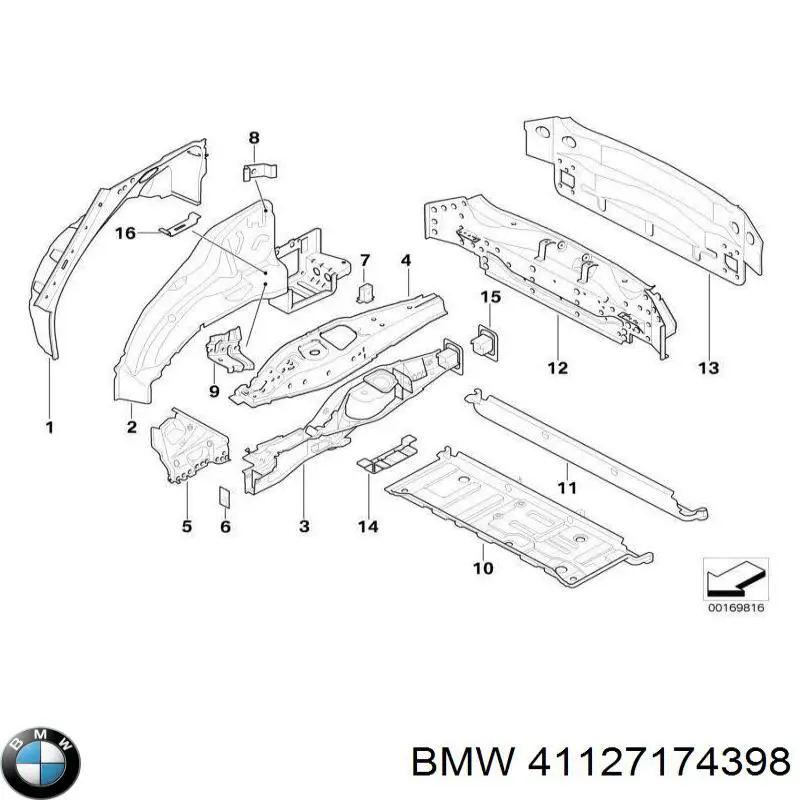 BMW 41127174398 ціна, від 755.60 USD