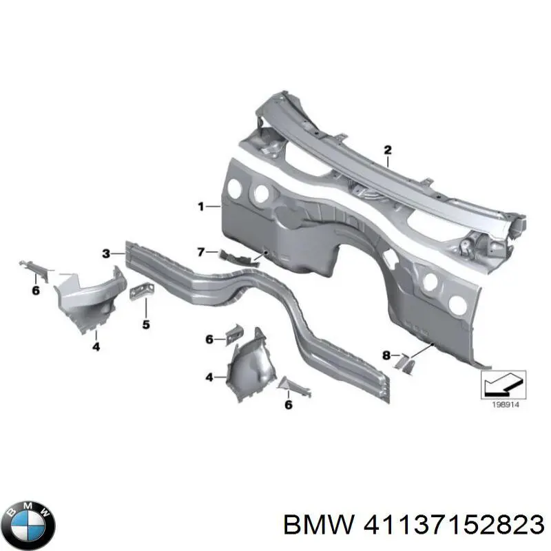  BMW 41137152823 ціна, від 189.99 USD
