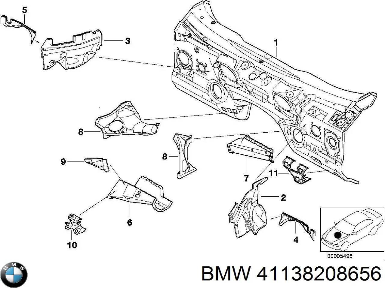 BMW 41138208656 ціна, від 53.87 USD