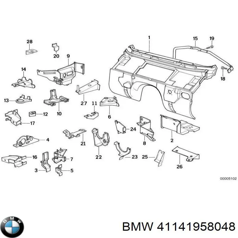  BMW 41141958048 ціна, від 15.52 USD