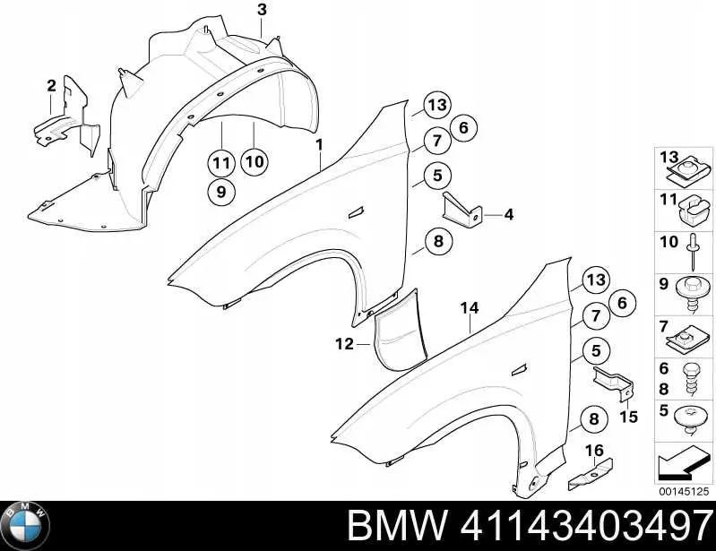  BMW 41143403497 ціна, від 21.54 USD