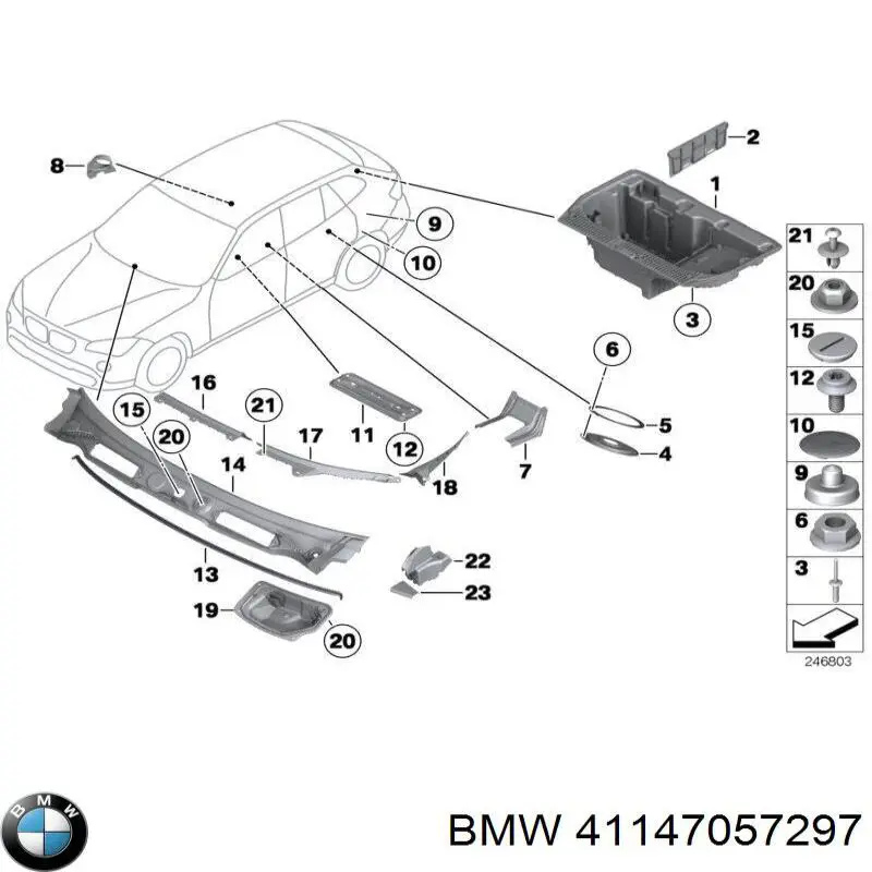  BMW 41147057297 ціна, від 5.07 USD