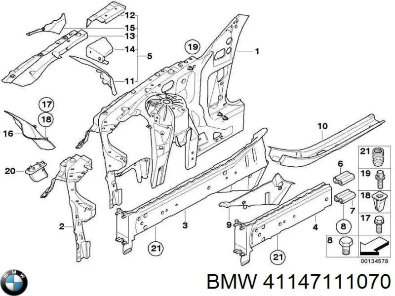  BMW 41147111070 ціна, від 116.52 USD