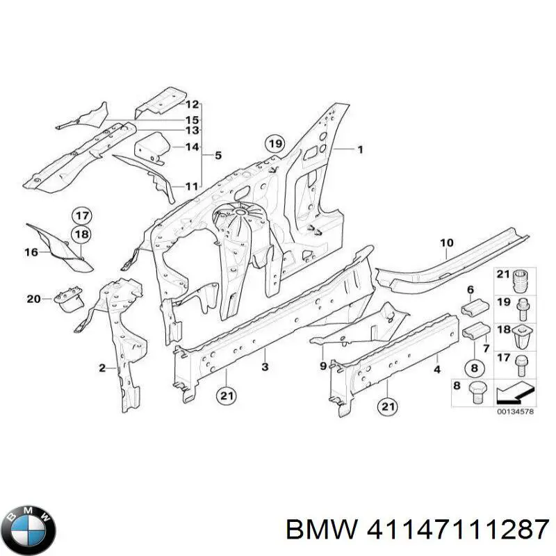 Купити 41147111287 BMW 
