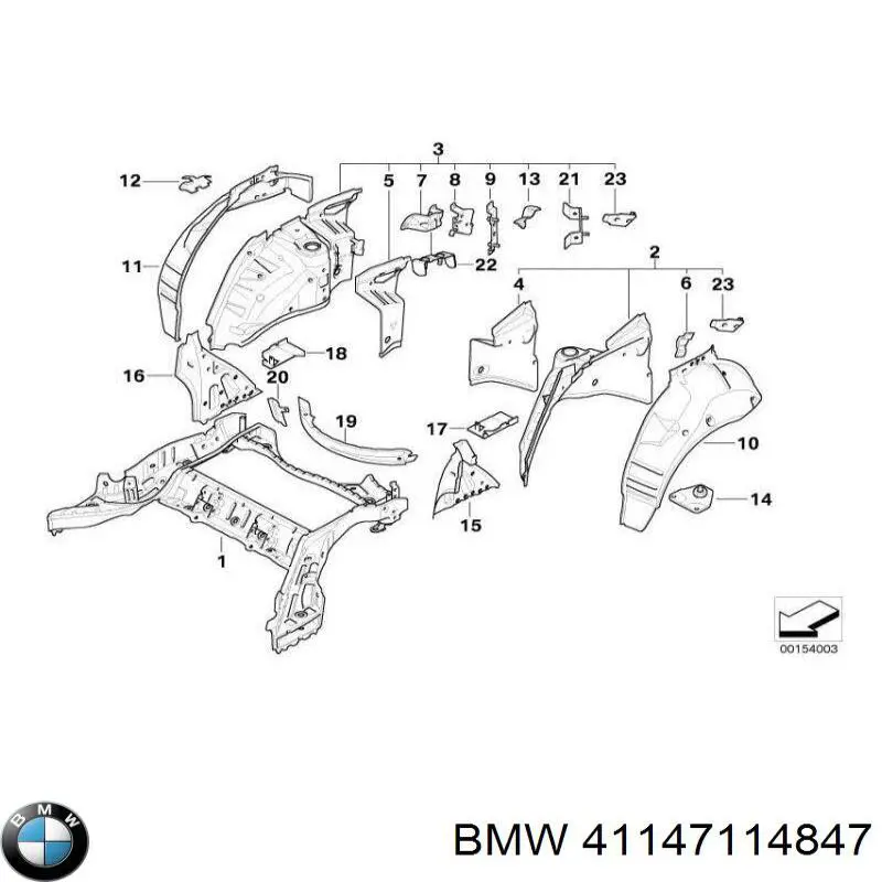 Купити 41147114847 BMW 