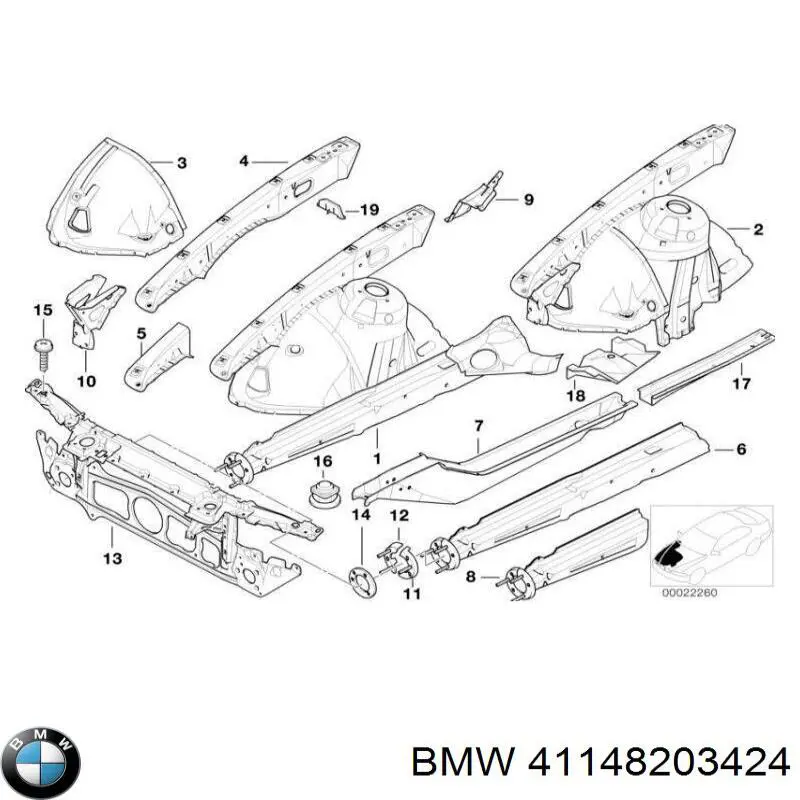  BMW 41148203424 ціна, від 334.74 USD
