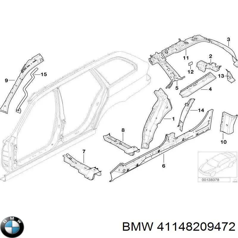  BMW 41148209472 ціна, від 72.23 USD