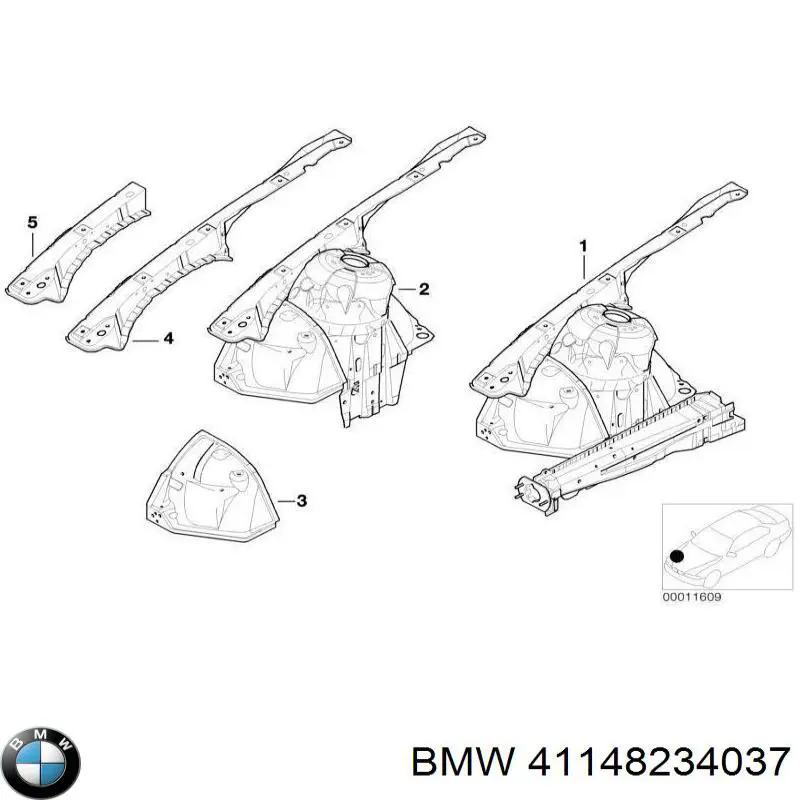 Купити 41148234037 BMW 