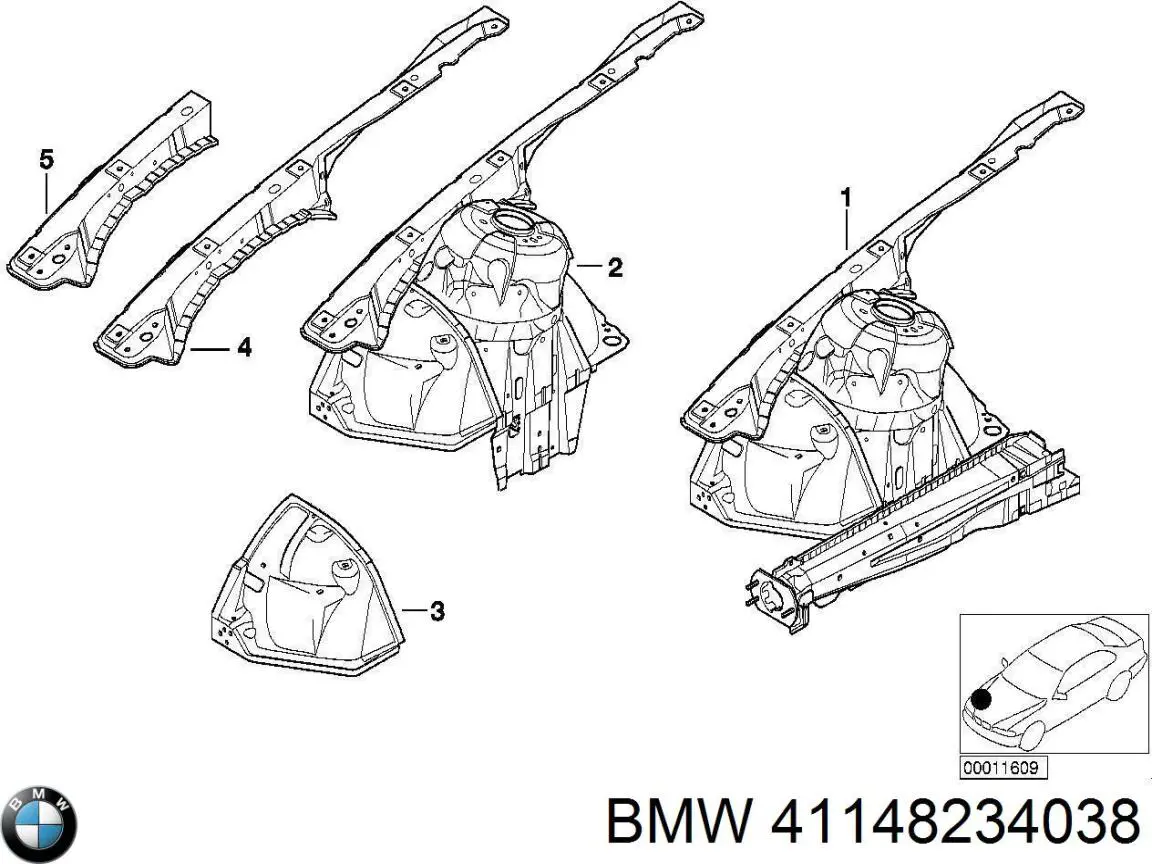 Купити 41148234038 BMW 