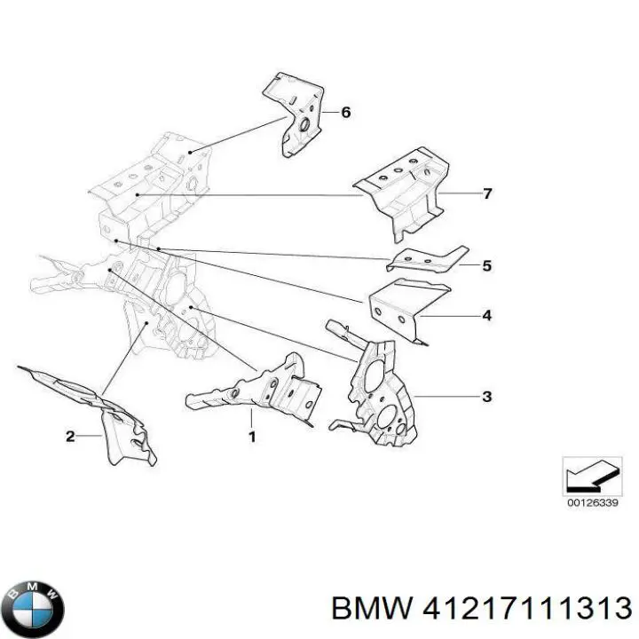41217111313 BMW Ремчастина кузова ліва