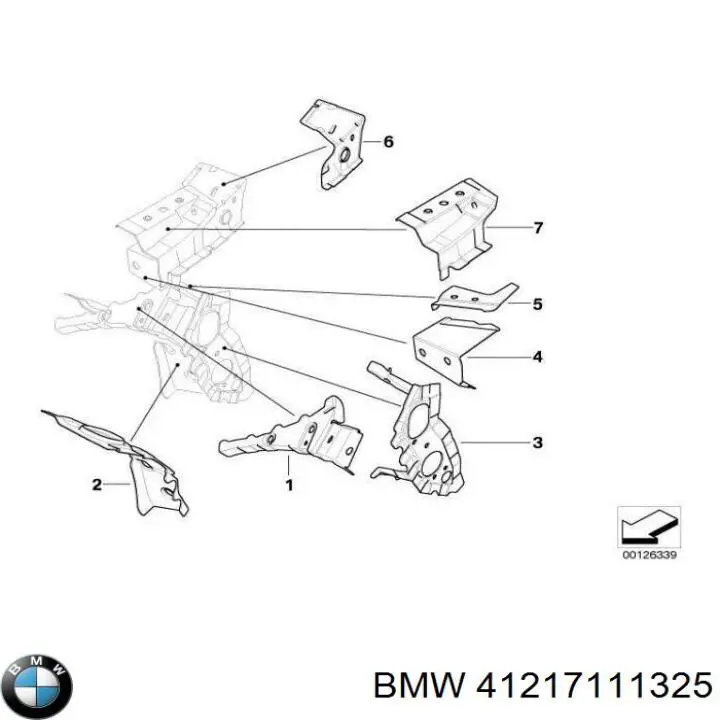 Поріг зовнішній лівий на BMW 5 (E60)