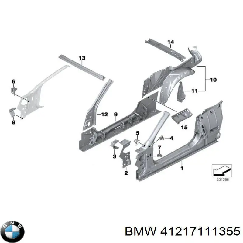  BMW 41217111355 ціна, від 8.87 USD