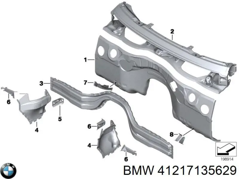 Купити 41217135629 BMW 
