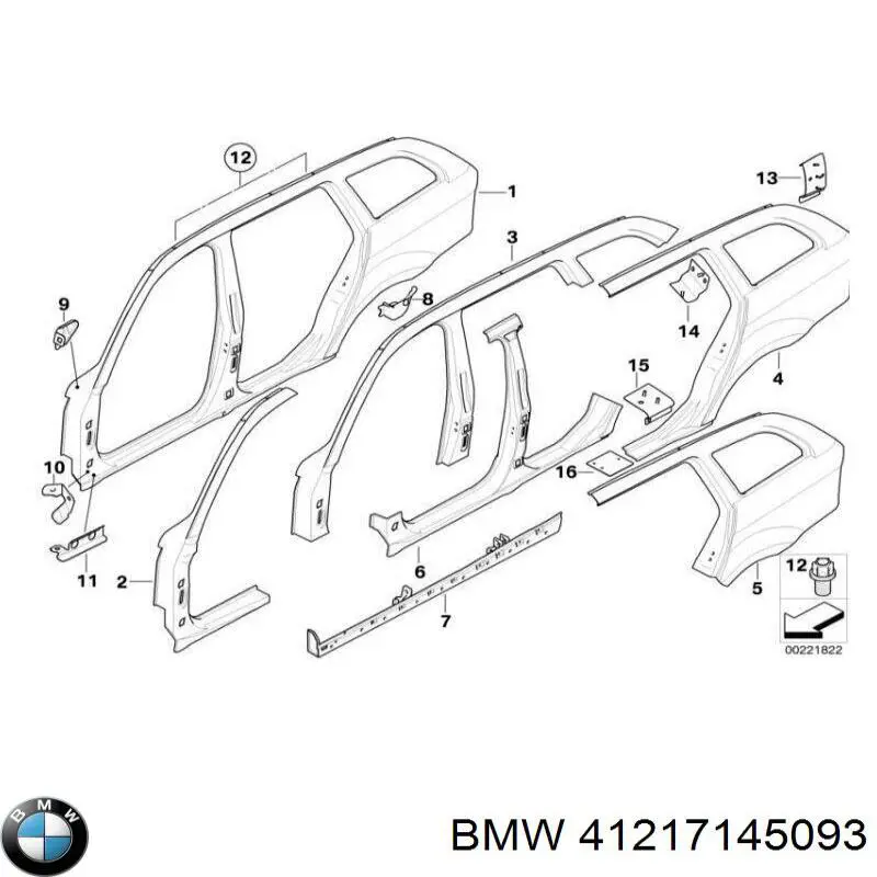 Купити 41217145093 BMW 