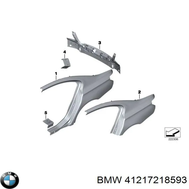 41217218593 BMW Поріг зовнішній лівий
